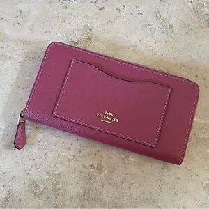 Coach Magenta Zip Wallet